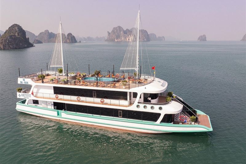 Amethyst Daily Cruise - 1 Day Luxury Halong Bay Tour from Hanoi